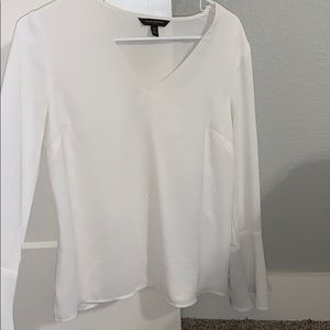 Bell-Sleeve Work Blouse